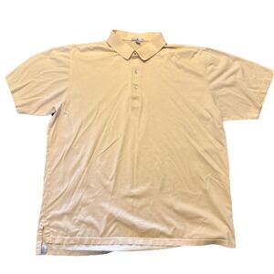 Peter‎ Millar Golf Polo Shirt Mens XL Yellow Sunshine Athletic RN100308